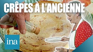 Les crêpes dantan et lomelette au lard de Simone 🥞 🍳  Archive INA [upl. by Lowenstein]