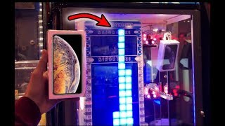 WON APPLE iPhone XS FROM STACKER ARCADE GAME BROKE THE MACHINE JOYSTICK [upl. by Idnerb65]