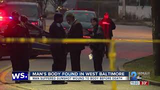 Mans body found in West Baltimore [upl. by Hoffarth461]