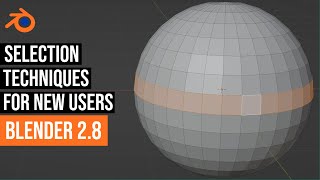 Blender 28 selection techniques [upl. by Nerreg281]