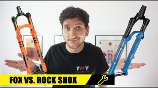 FOX VS ROCK SHOX  Equivalencias horquillas [upl. by Sihtnyc]