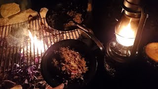 ASMR Campfire Egg Roll Bowl [upl. by Aniroc]