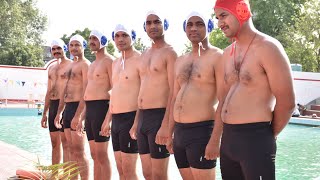 Water polo game 35 bn Lucknow uppolice [upl. by Haikezeh]