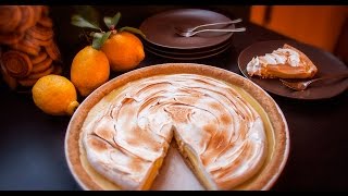 Lemon Meringue Pie  ZitronenBaisertorte Keksboden [upl. by Negyam]