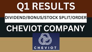 Cheviot Q1 Results 2025  cheviot Results Today  cheviot Share Latest News [upl. by Anibla]