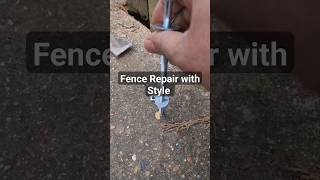 Fence Repair with style [upl. by Barfuss]