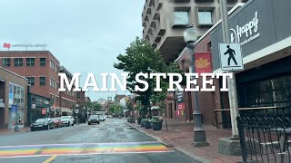 Driving around downtown Moncton New Brunswick July 2023 [upl. by Analrahc]