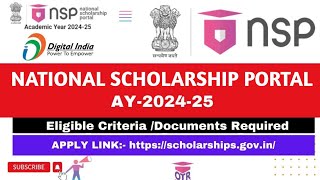 National Scholarship AY202425 Apply  Fresh amp Renwal Apply [upl. by Ecnarual]