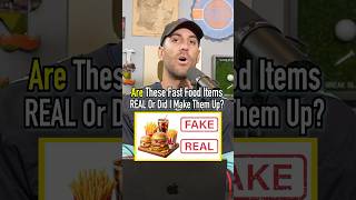 Do These FAST FOOD Items Exist Find Out shorts fastfood real fake guessinggame taste [upl. by Palla]