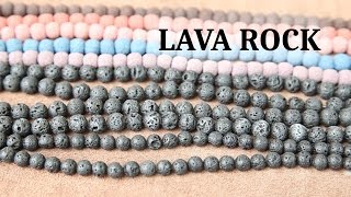 Lava Rock for Jewelry Making  History Use Healing Properties [upl. by Acinomed818]