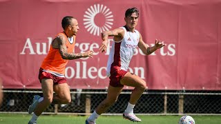 AS Roma training 💛❤️ 30082024 asroma football roma football seriea asroma ToyotaItalia [upl. by Nalod]