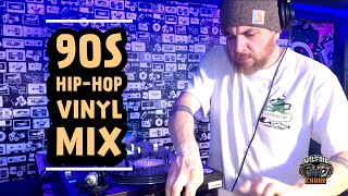 DJ Spins All Vinyl 90s HipHop Mix  Mary J Blige Eric Sermon Rare Jay Z [upl. by Audsley]