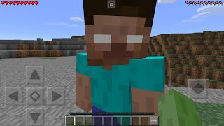 I FOUND HEROBRINE in Minecraft Pocket Edition How To Spawn Herobrine with Mods [upl. by Sidonius621]