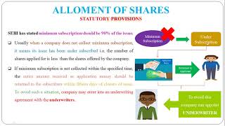 26  Allotment of Shares  Meaning and Provisions  Conditions [upl. by Esertak935]