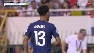 Boubacar Kamara vs Croatia France debut [upl. by Stargell34]