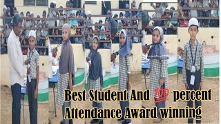 Best Student And 💯 percent Attendance Award winning Students The Wisdom English Medium School Rdg [upl. by Alabaster382]