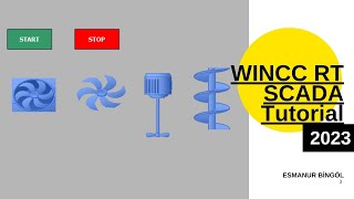 WINCC RT SCADA  Tutorial 3  Agitator Fan and Spin animation in WinCC Runtime Advanced [upl. by Leirua]