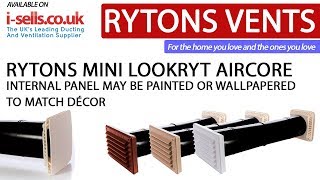 RYTONS 77MM MINI LOOKRYT AIRCORE PASSIVE VENT [upl. by Dranal]