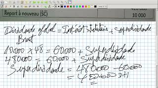 Comptabilité Approfondie Vidéo N 30  Exercice Corrigé quotAffectation Des Bénéficesquot [upl. by Snyder]