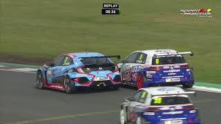 MegaCrash beim start ADAC TCR Germany  Oschersleben 2018 Rennen 2 [upl. by Adile]