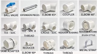 UPVC fittings names  pvc pipe fittings names and images  Tectonic Work [upl. by Eiggep]