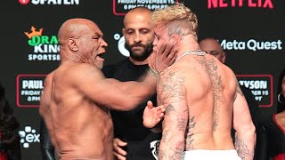 Mike Tyson B SLAPS Jake Paul at weigh in as ALL HELL BREAKS LOOSE [upl. by Benyamin]