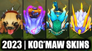 ALL KOGMAW SKINS SPOTLIGHT 2023  League of Legends [upl. by Hildy]