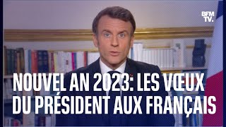 Les vœux aux Français d’Emmanuel Macron pour l’année 2023 [upl. by Rudin]