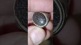 S925 Signet ring australian Galaxy opal fairy [upl. by Nepsa]