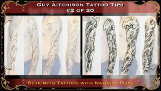 How to Design a Tattoo that Flows with the Body  Guy Aitchison Tattoo Tips 220 [upl. by Ottavia]