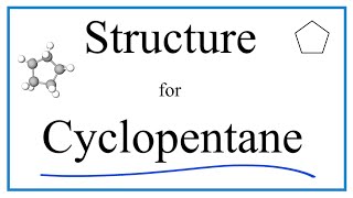 Structural Formula for Cyclopentane and molecular formula [upl. by Bartle]