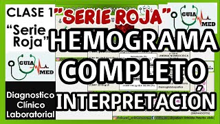 HEMOGRAMA COMPLETO INTERPRETACIÓN  GuiaMed [upl. by Aihsekal]