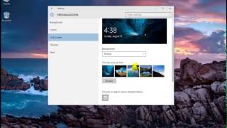 การเปลี่ยน Lock Screen ของ Windows 10 [upl. by Eidnahs]