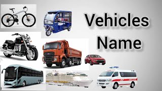 vehicles name  types of vehicles in English  vehicles vocabulary words  mode of transportvehicle [upl. by Hilaria]