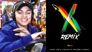 X Remix  Nicky Jam x J Balvin x Ozuna x Maluma X EQUIS Remix Reaccion [upl. by Marozik]