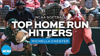 Top college softball home run hitters in 2022 approaching the WCWS [upl. by Lundberg]