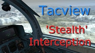 Stealth Interception on DCS and Tacview [upl. by Binny]