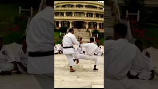 Ashi barai practice Kagayaku Worldwide kagayaku karate martialarts [upl. by Ellenrad139]