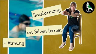 zu Hause Brustschwimmen lernen 68 Armzug  Atmung Übung 1  VHBA03 [upl. by Naginarb]