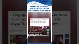 Deretan Menteri Prabowo yang Kontroversi Padahal Baru Dilantik 3 Hari Blunder soal Tragedi 1998 [upl. by Ayekahs140]