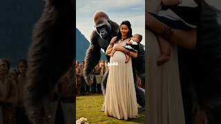 Boundless joy on the mountain top nature animals explore love funny happy trending gorilla [upl. by Ahsital145]