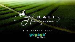 Bali Honeymoon Itinerary 4 Nights  Days PackagePlaces to visit in Bali [upl. by Avat]