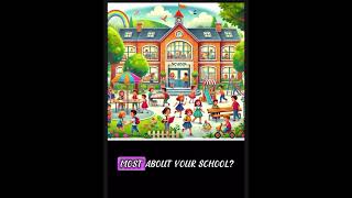 Topic School  Speaking  Suggested Questions and Answers for Elementary Students [upl. by Anwahsak]