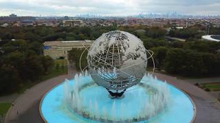 Flushing Meadow Park via Drone Unisphere [upl. by Rowen]