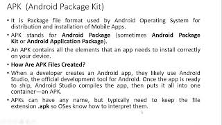 Android Application Development  Module 1 Lecture 9  SDK DVM Creating APK Files [upl. by Unders]