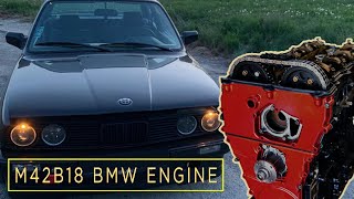 M42B18 BMW E30 engine build [upl. by Ronnholm]