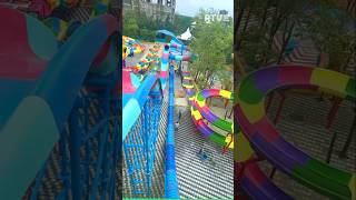 Best Water Park Near Mumbai Thane  waterslide shortfeed fun [upl. by Wooldridge]