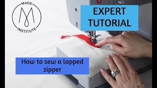 Sewing a lapped zipper for beginners [upl. by Enelrae870]