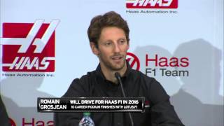 Romain Grosjean announced as Haas F1s first driver [upl. by Jeana]