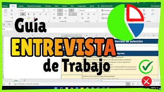 Guia para hacer una entrevista de Reclutamiento y Seleccion de personal en Excel [upl. by Acinaj]